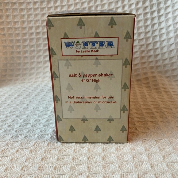 JC Penney Vintage Leslie Beck Snowmen Salt & Pepper Shakers New Old Stock NIB - Picture 9 of 11